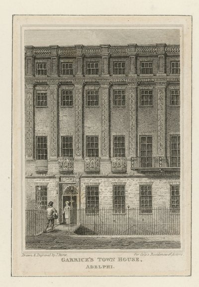 The town house of actor David Garrick by James Storer