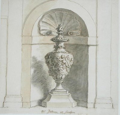 A Niche for Mr Portmans House at Sherborne by James Thornhill