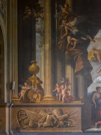 West Wall of the Painted Hall (detail) by James Thornhill