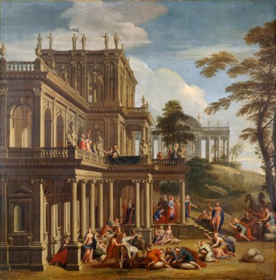 Joseph and His Brethren - The Discovery of the Cup c.1705 by James Thornhill