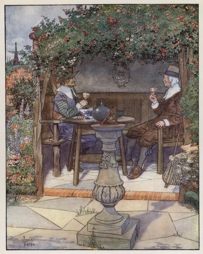 Illustration for The Compleat Angler by Izaak Walton by James Thorpe