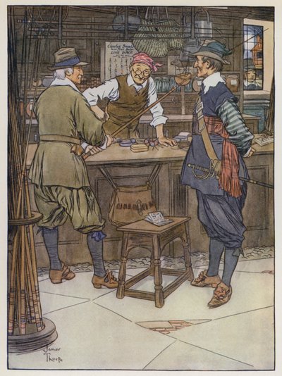Illustration for The Compleat Angler by Izaak Walton by James Thorpe