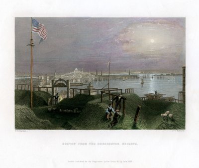Boston as Seen from the Dorchester Heights, USA by James Tibbitts Willmore