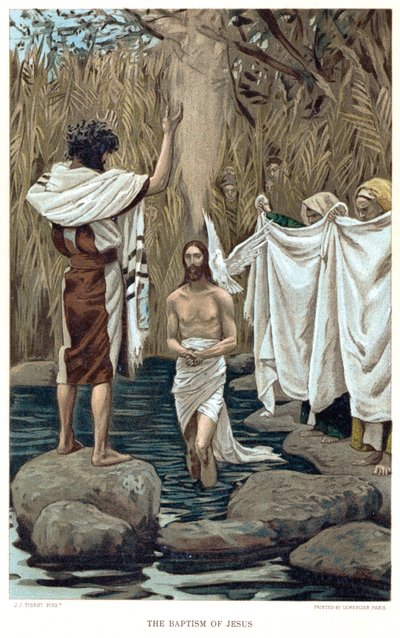 Baptism of Jesus by John the Baptist by James Tissot
