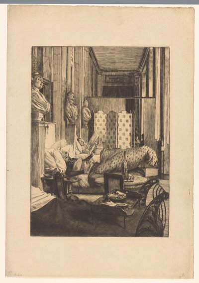 Foyer of the Comédie-Française during the Siege of Paris in 1870-1871 by James Tissot