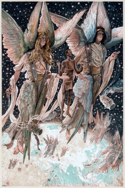 Soul of the Penitent Thief Carried into Paradise by Angels with Burning Censers by James Tissot