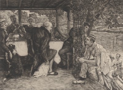 The Parable of the Prodigal Son, No. IV: The Fatted Calf by James Tissot