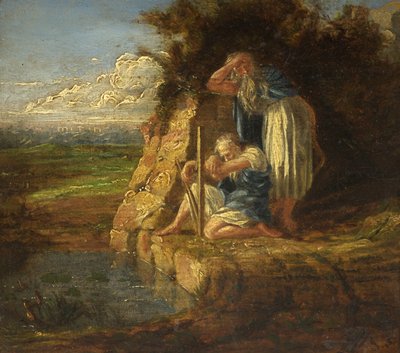 Two Bards by a Pool by James Tovey