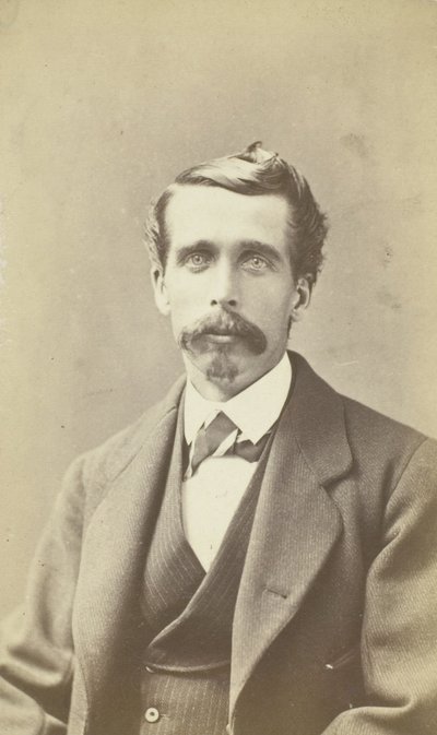 Untitled Portrait of Man with Large Mustache by James W. Turner