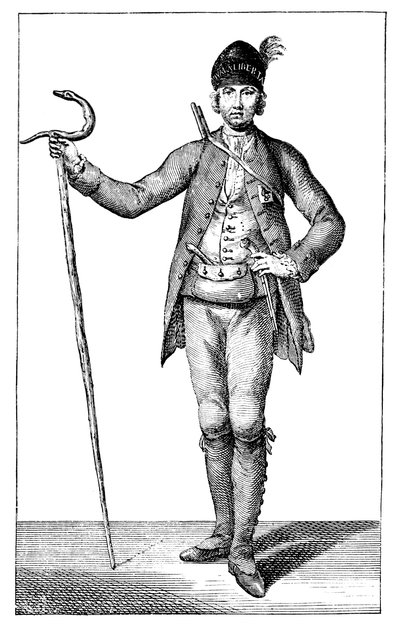 James Boswell, Esq. in the Dress of an Armed Corsican Chief, 1769 by James Wale