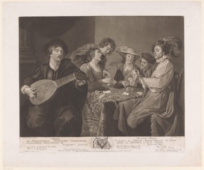 Card Players (title on object) by James Walker