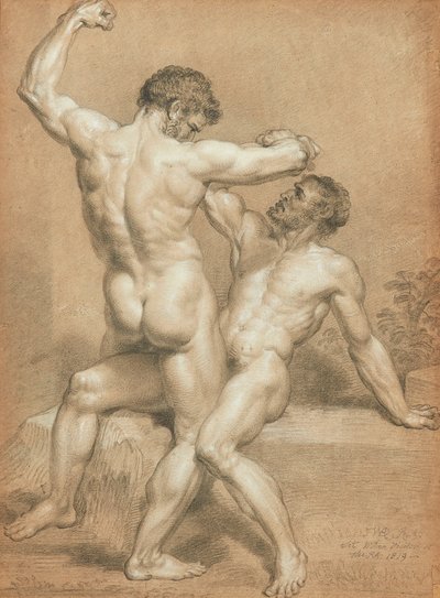 Figure Study - the Wrestlers by James Ward