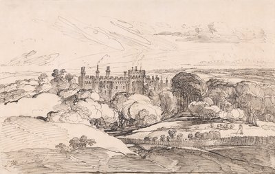 Lea Castle from above the Woods by James Ward