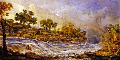 The Rapids above the Falls of the Clyde, Lanarkshire by James Ward