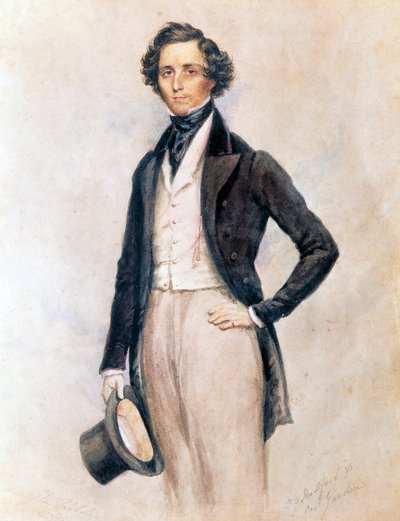 Portrait of Felix Mendelssohn Bartholdy by James Warren (after) Childe