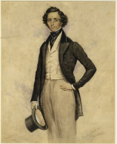 Portrait of Felix Mendelssohn Bartholdy by James Warren Childe