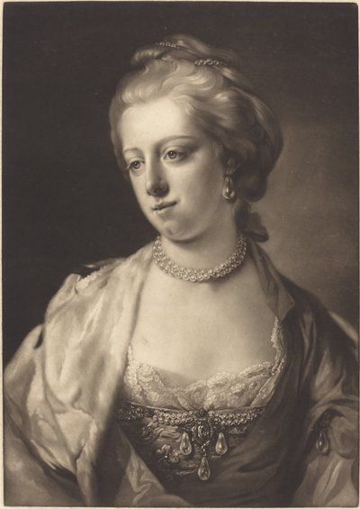 Princess Caroline Matilda, Queen of Denmark by James Watson after Francis Cotes