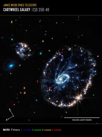 Cartwheel Galaxy by James Webb Space Telescope (NASA)