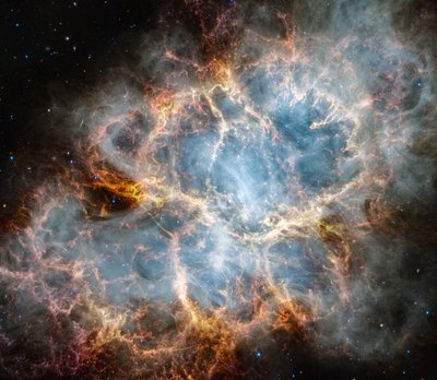 Crab Nebula (NIRCam and MIRI Image) by James Webb Space Telescope (NASA)