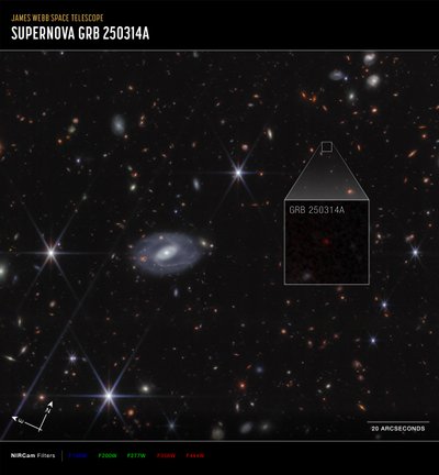 GRB 250314A Pull-out by James Webb Space Telescope (NASA)