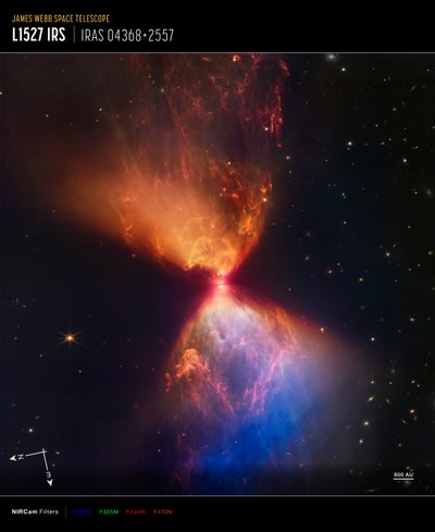 L1527 and Protostar by James Webb Space Telescope (NASA)
