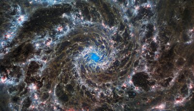 The Heart of the Phantom Galaxy by James Webb Space Telescope (NASA)