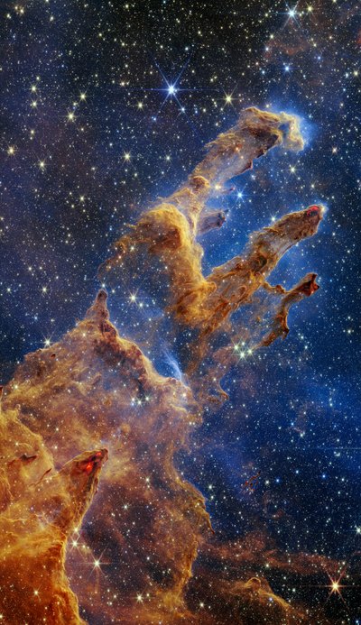 The Pillars of Creation (Webb NIRCam Image) by James Webb Space Telescope (NASA)