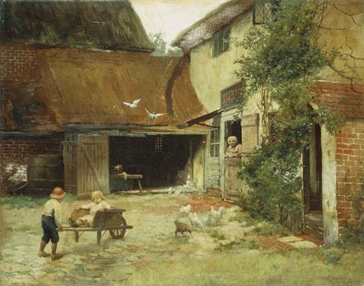 A Cottage in Brooklyn by James Wells Champney