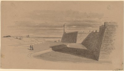 Moat at Fort Marion, Florida by James Wells Champney
