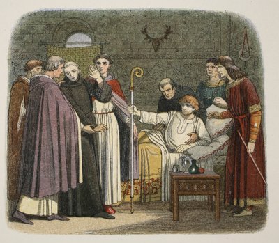 Anselm Made Archbishop of Canterbury by William II, 1093, from A Chronicle of England BC 55 to AD 1485 by James William Edmund Doyle