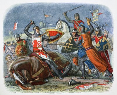 Death of Simon de Montfort, Battle of Evesham, Worcestershire by James William Edmund Doyle