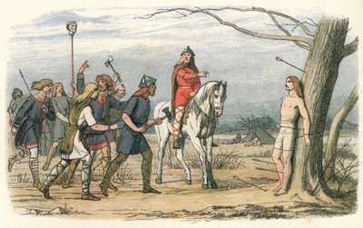 Edmund, King of East Anglia, killed by the Danes, 9th Century, 1864 by James William Edmund Doyle