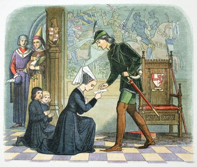 Edward IV of England and Lady Elizabeth Grey by James William Edmund Doyle