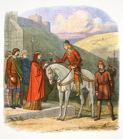 Edward the Martyr arriving at Corfe, Dorset, 978 by James William Edmund Doyle