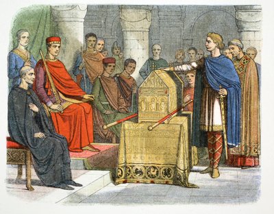 Harold II Swears Fidelity to Duke William of Normandy, 1064, 1864 by James William Edmund Doyle