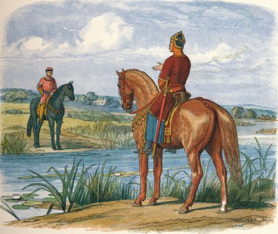 Henry and Stephen confer across the Thames by James William Edmund Doyle