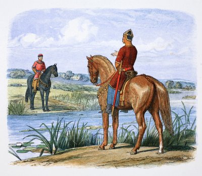 Henry of Anjou and Stephen Confer Across the Thames, 1153 by James William Edmund Doyle