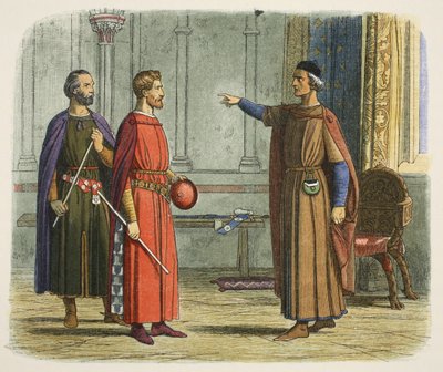 King Edward I Threatens the Lord Marshal by James William Edmund Doyle