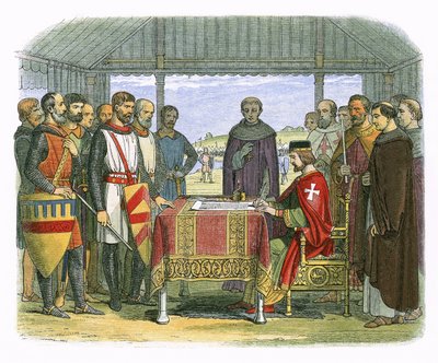 King John signs the Great Charter by James William Edmund Doyle