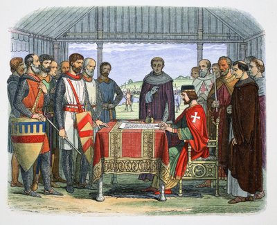 King John signs the Great Charter, Runnymede, Surrey by James William Edmund Doyle
