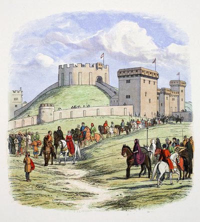 Matilda is Permitted to Retire from Arundel, Sussex, 1139, 1864 by James William Edmund Doyle
