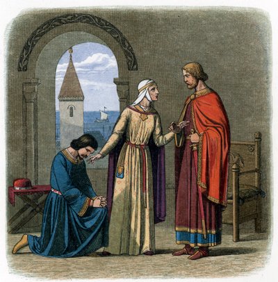 On the Advice of His Mother, Eleanor of Aquitaine, King Richard I by James William Edmund Doyle