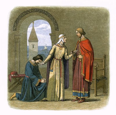 Richard pardons his brother John by James William Edmund Doyle
