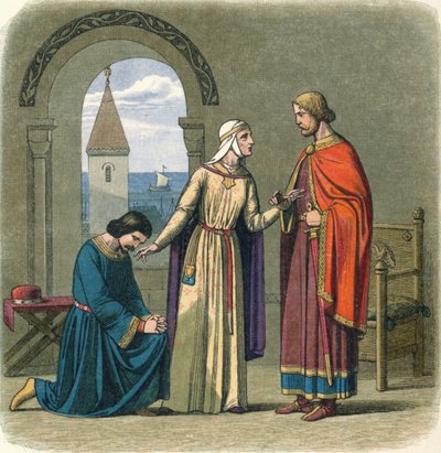 Richard Pardons His Brother John, 12th Century, 1864 by James William Edmund Doyle