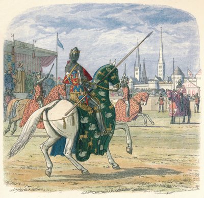 Richard Stops the Duel Between Hereford and Norfolk, 1398 by James William Edmund Doyle
