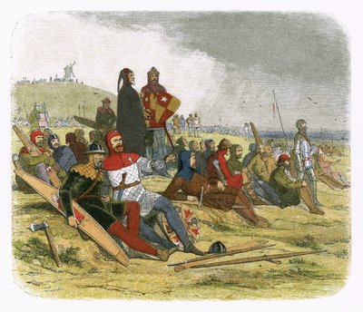 The English wait for the French at Crecy by James William Edmund Doyle