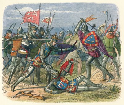 The King attacked by the Duke of Alencon by James William Edmund Doyle