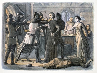 The arrest of Sir Roger Mortimer, Nottingham Castle, 1330, 1864 by James William Edmund Doyle