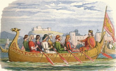 The Barge of Edgar Manned by Eight Kings on the Dee, 973 by James William Edmund Doyle
