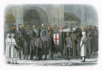 The body of king Richard II brought to St Paul